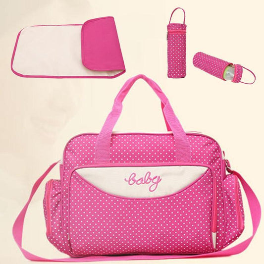 5-Piece Maternity Diaper Bag Set Large Baby Travel Organizer