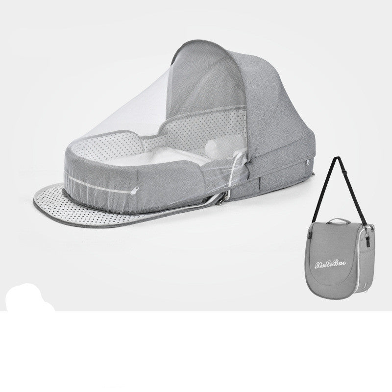Multifunctional Foldable Baby Crib Travel Cot with Mosquito Protection