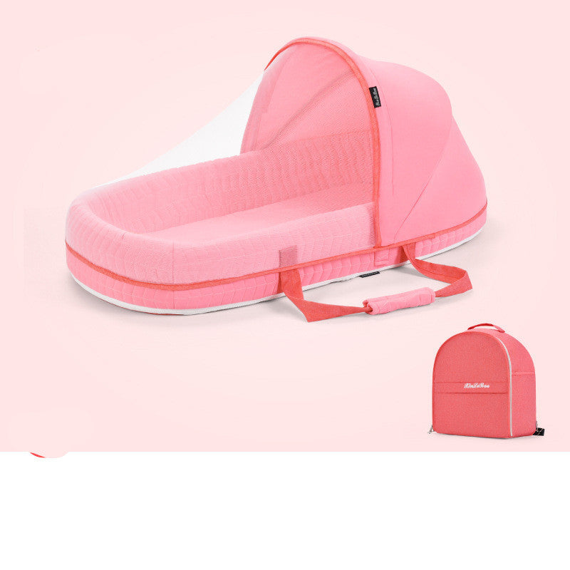 Multifunctional Foldable Baby Crib Travel Cot with Mosquito Protection