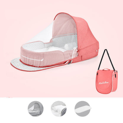 Multifunctional Foldable Baby Crib Travel Cot with Mosquito Protection