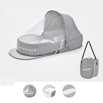 Multifunctional Foldable Baby Crib Travel Cot with Mosquito Protection