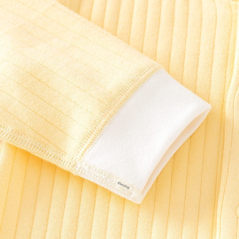 Pure Cotton Seamless Baby Onesie Pajamas Comfortable Winter Crawling Suit