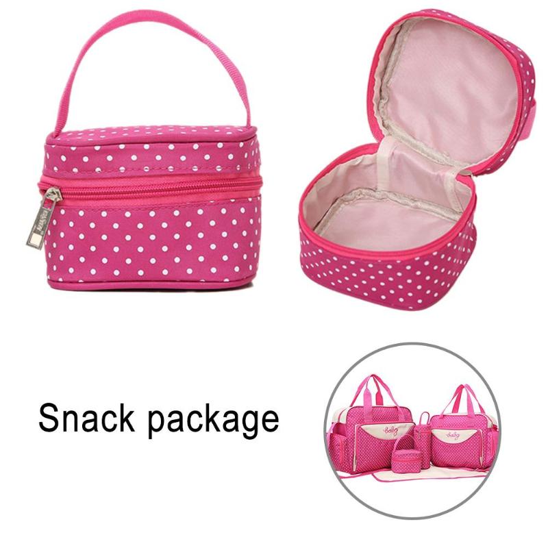 5-Piece Maternity Diaper Bag Set Large Baby Travel Organizer