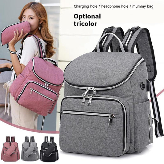 5-Piece Maternity Diaper Bag Set Large Baby Travel Organizer