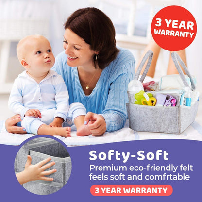 Portable Baby Diaper Caddy Organizer Nursery Storage Bag Holder