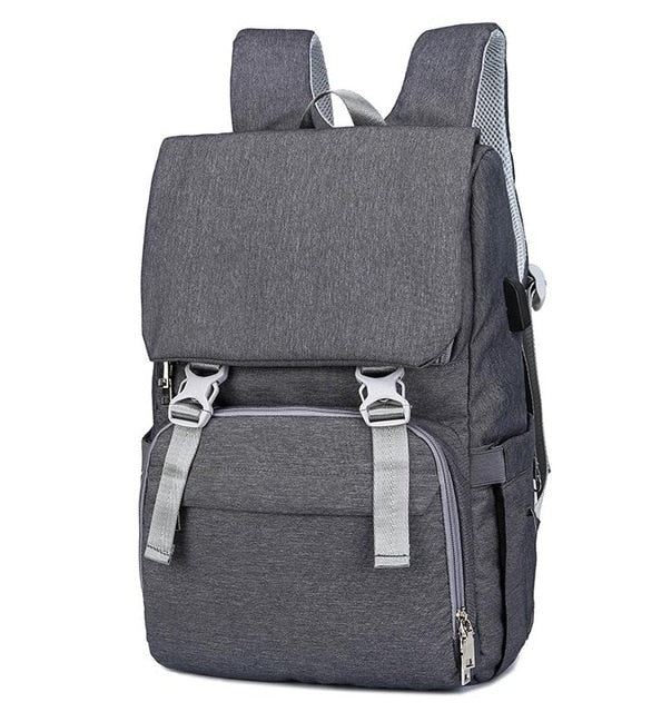 Large Capacity Baby Diaper Backpack with USB Travel Organizer