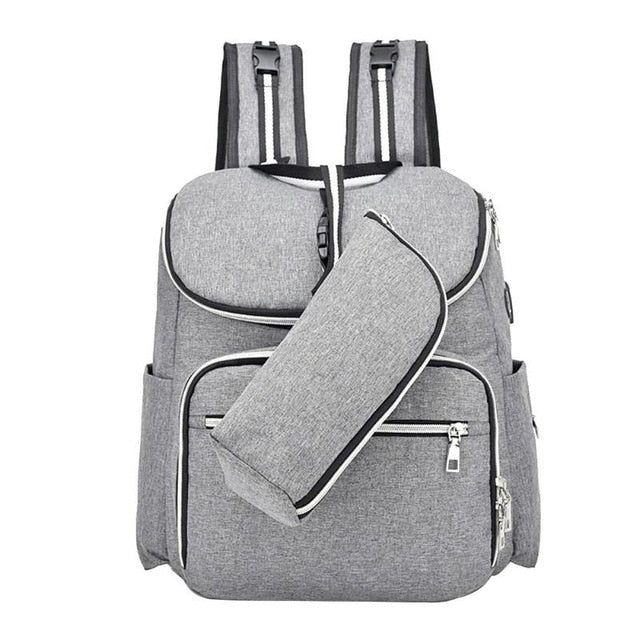 5-Piece Maternity Diaper Bag Set Large Baby Travel Organizer