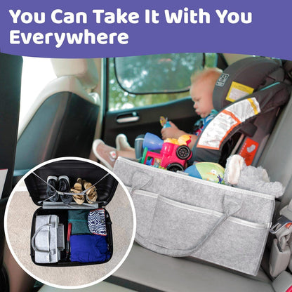 Portable Baby Diaper Caddy Organizer Nursery Storage Bag Holder