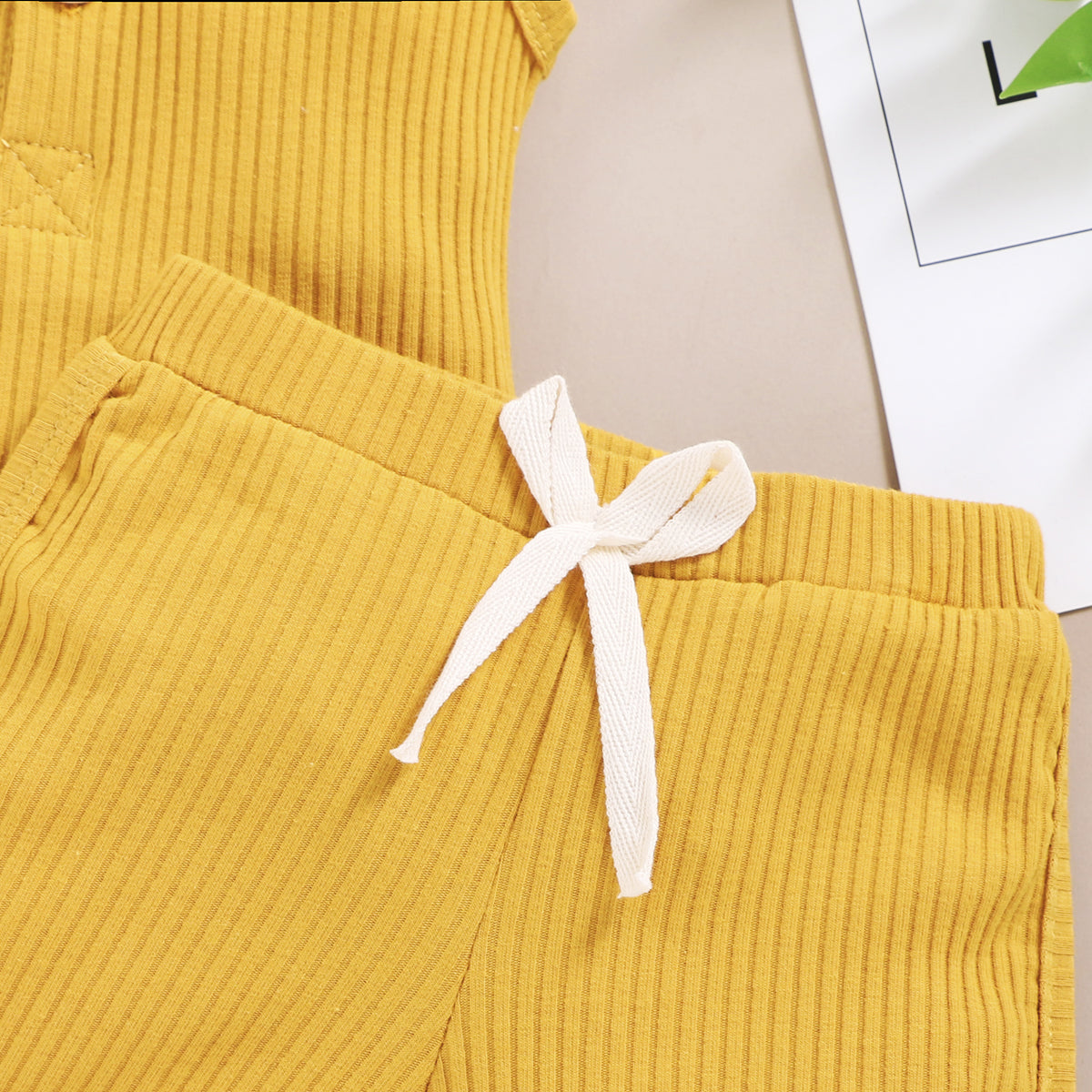 Baby Toddler Sleeveless Vest and Shorts Outfit Clothing Set