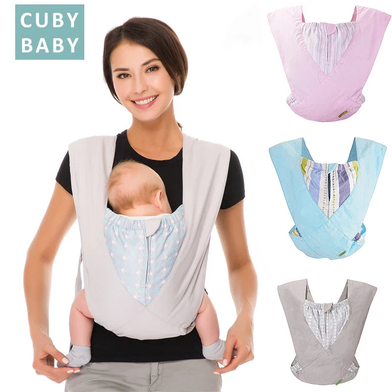 Natural Cotton Ergonomic Baby Carrier Sling for Newborn Toddler