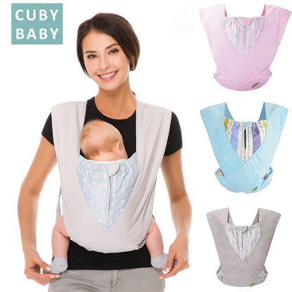 Natural Cotton Ergonomic Baby Carrier Sling for Newborn Toddler