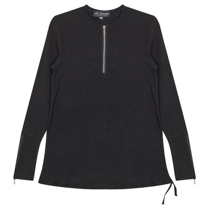 Ribbed Henley Maternity Top