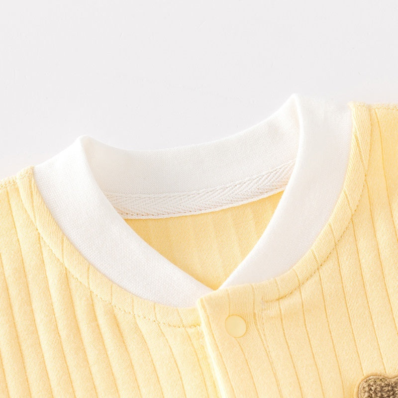 Pure Cotton Seamless Baby Onesie Pajamas Comfortable Winter Crawling Suit