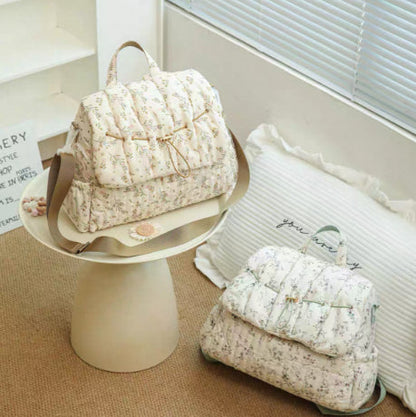 Breathable Floral Diaper Bag